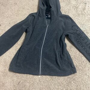 Vintage Calvin Klein Charcoal Zip-Up Hoodie